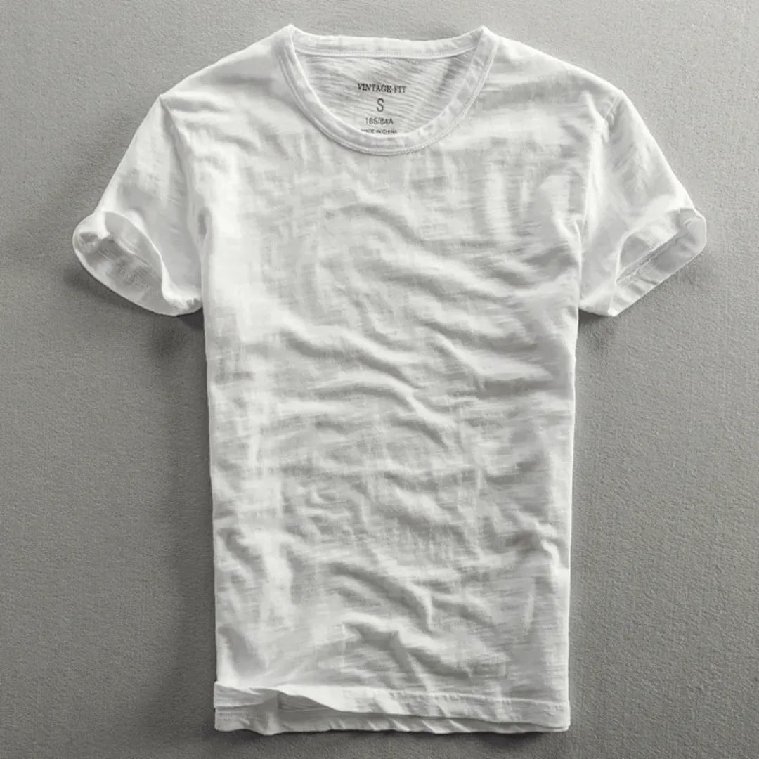 Men's Textured Cotton T-Shirt