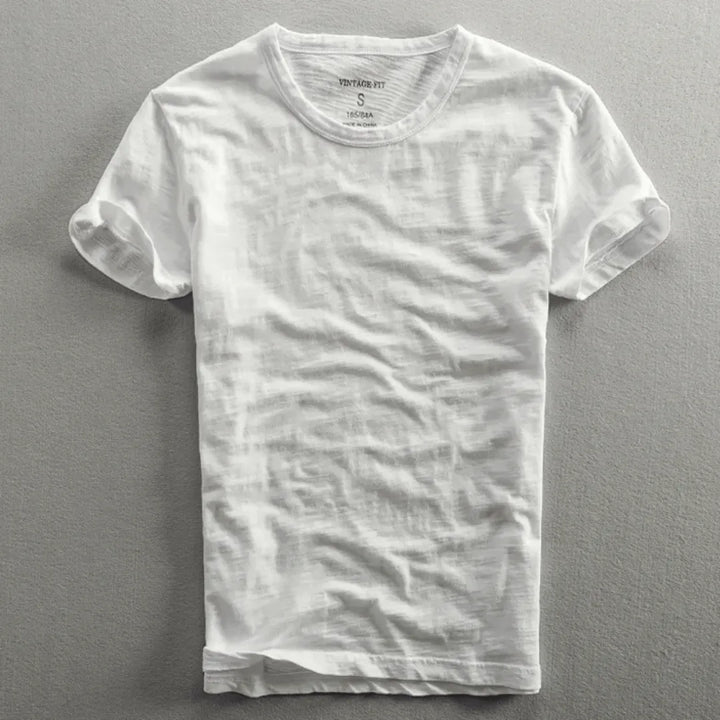 Men's Textured Cotton T-Shirt