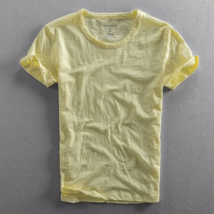 Men's Textured Cotton T-Shirt