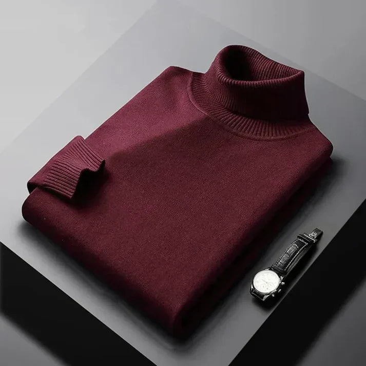 Men's Long Sleeve Turtleneck PUllover