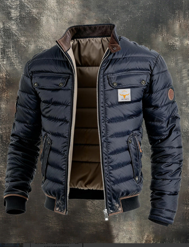 Men's Vintage Stand Collar Jacket