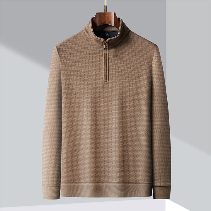 Men's Silk Quarter Zip PUllover