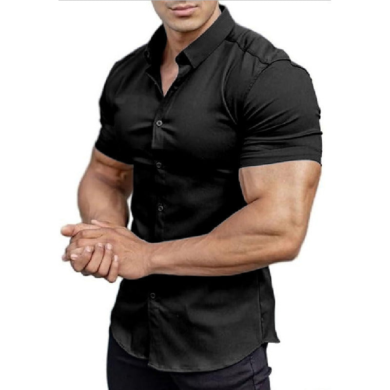 Men's Solid Color Shirt