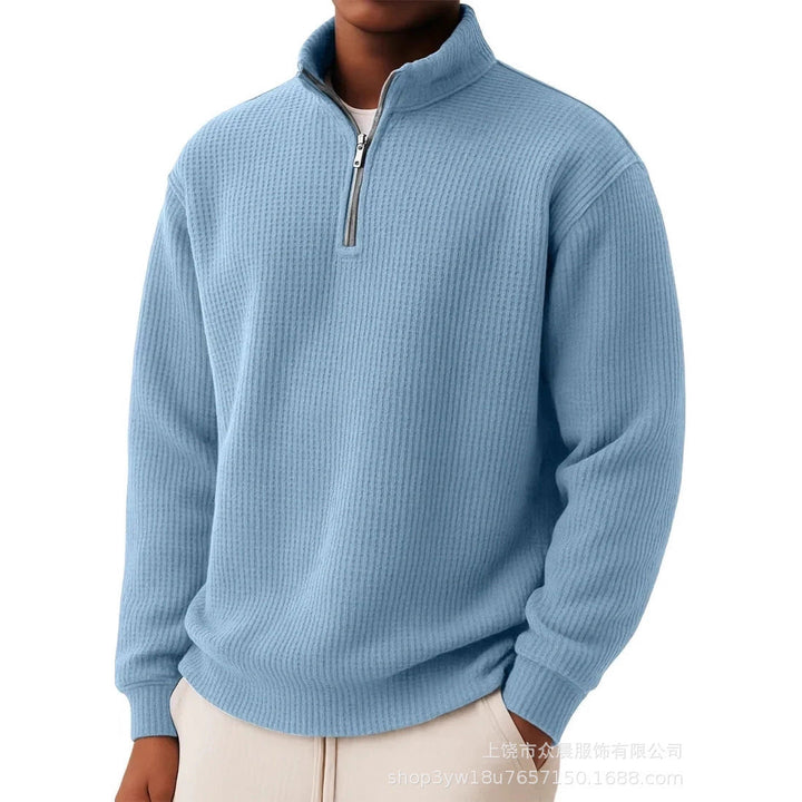 Men's Quarter Zip Knit Sweater