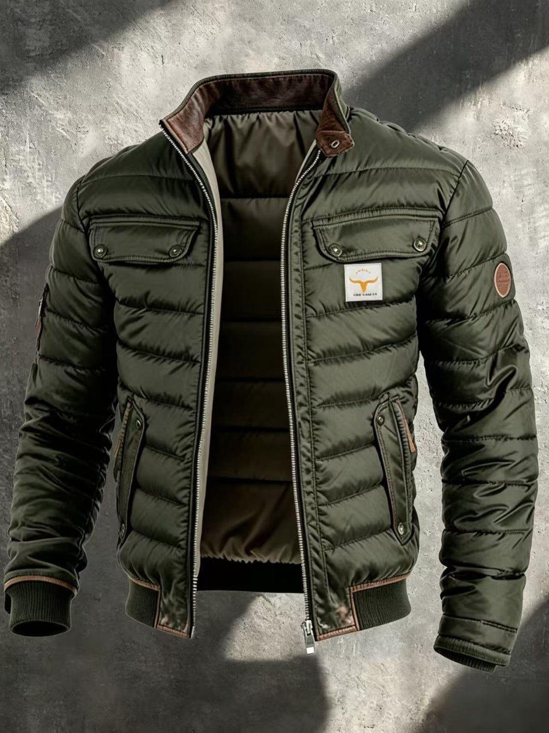 Men's Vintage Stand Collar Jacket