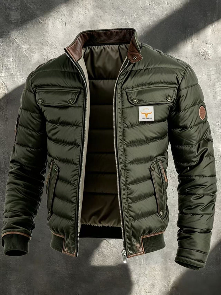 Men's Vintage Stand Collar Jacket