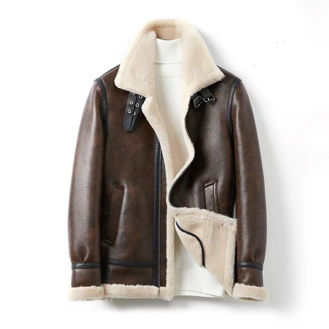 Aurell Shearling Aviator Jacket