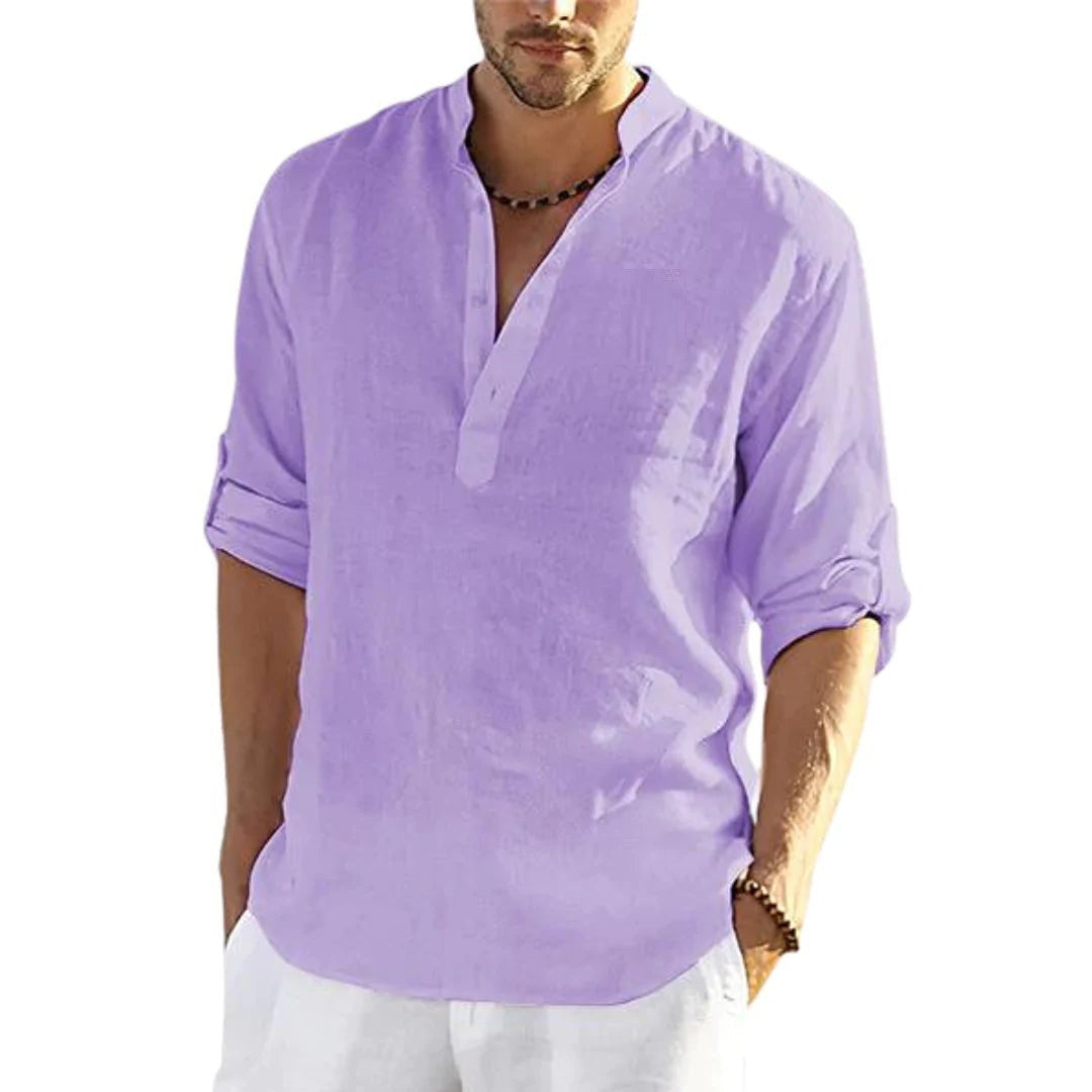 Men's Stand Collar Shirt