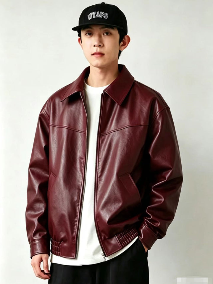 Men's Leather Effect Jacket
