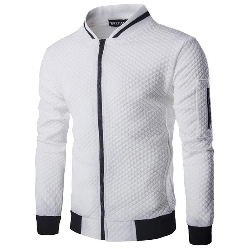 Men's Checkered Zipper Jacket