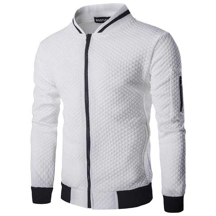 Men's Checkered Zipper Jacket