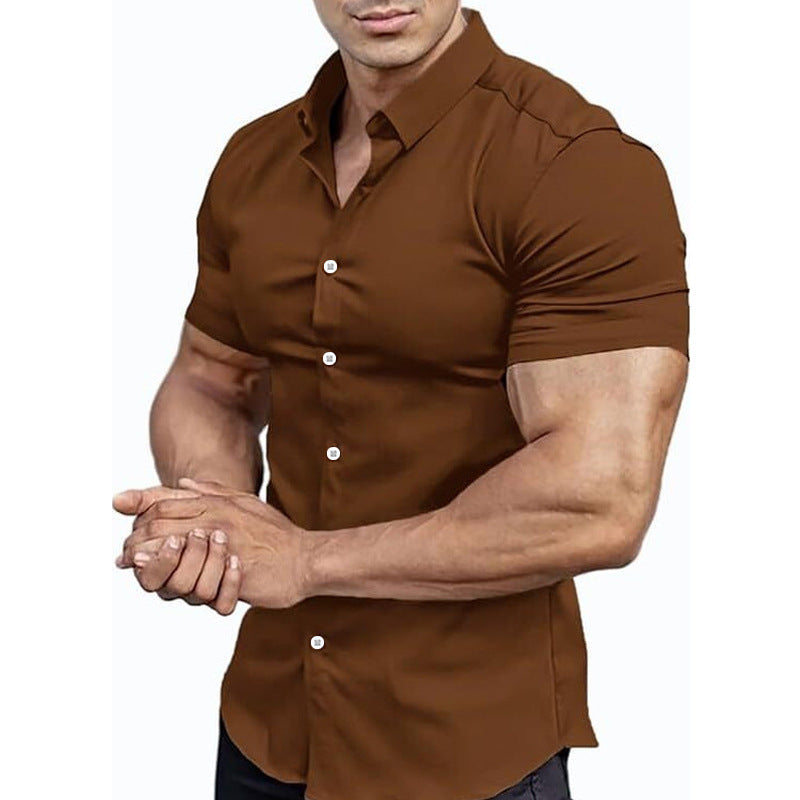 Men's Solid Color Shirt