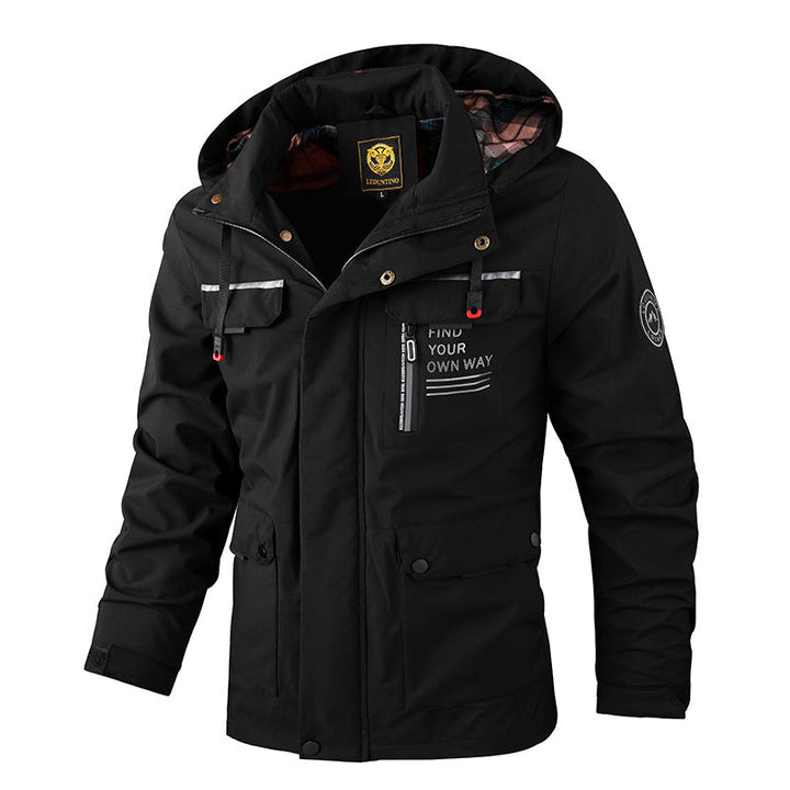 Men's Flared Hooded Jacket