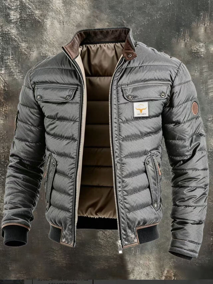 Men's Vintage Stand Collar Jacket