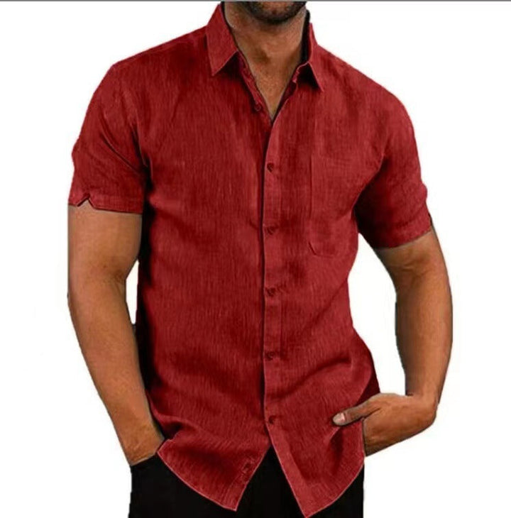Men's Linen Texture Shirt
