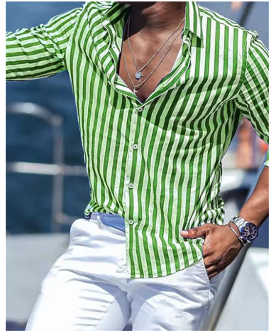 Men's Striped Summer Shirt