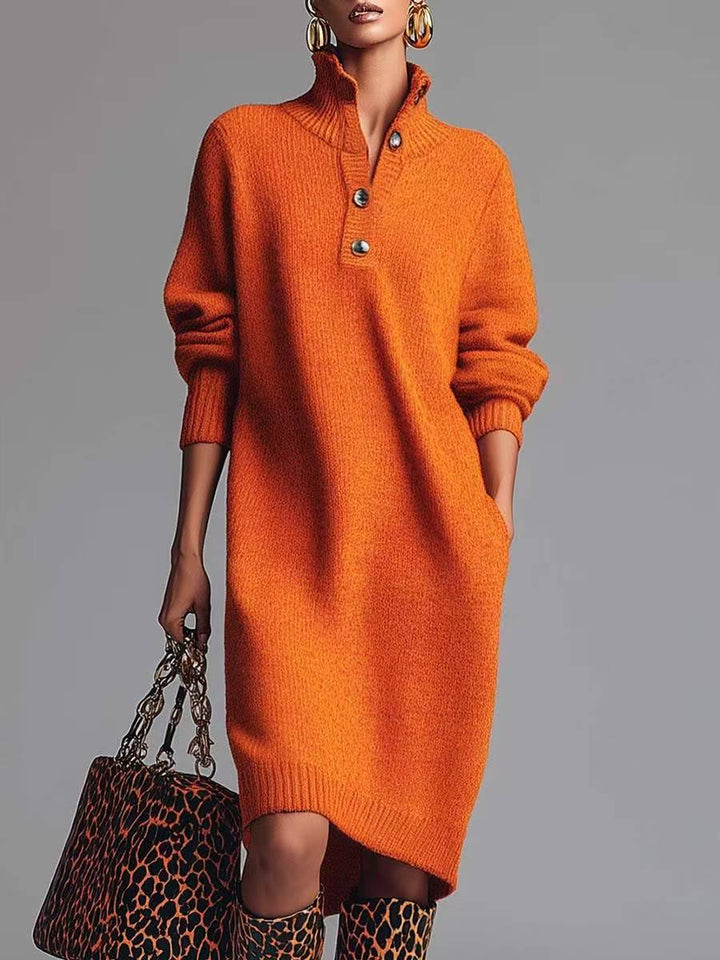 Marlowe | Relaxed Button-Up Sweater Dress