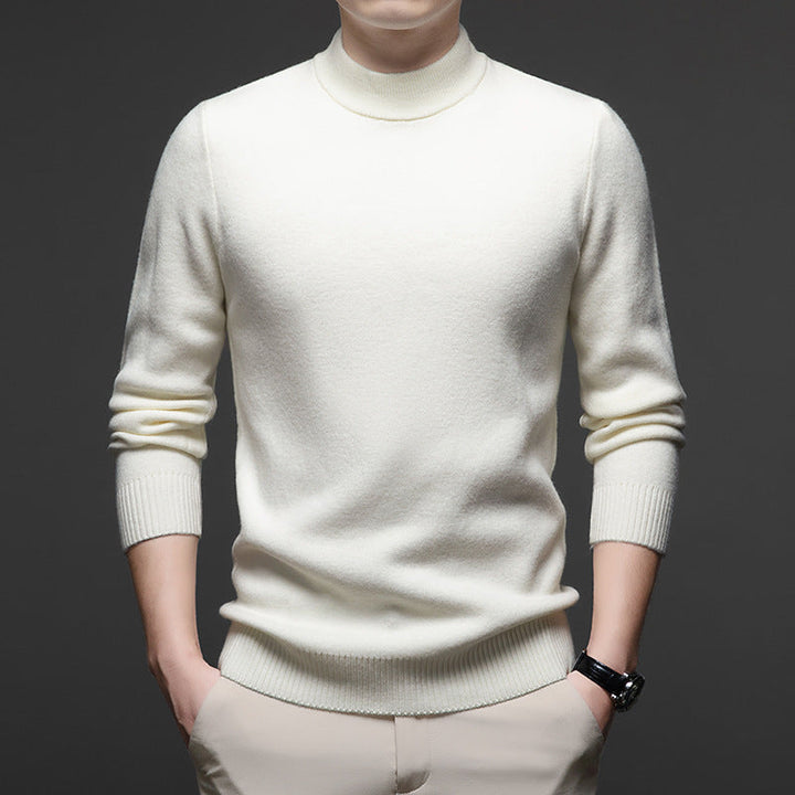 Men's Ribbed High Neck Sweater