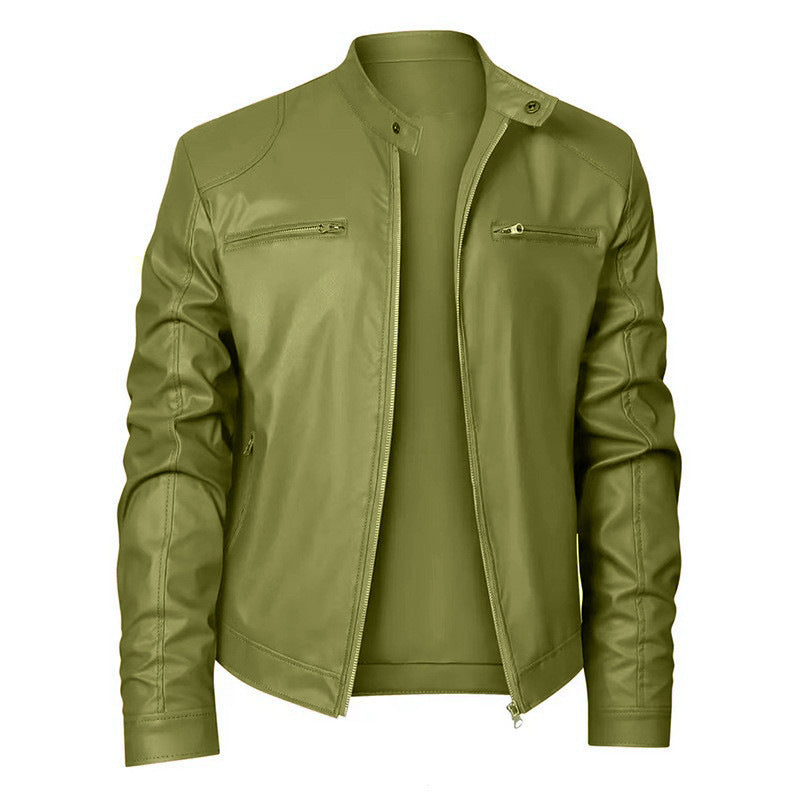 Men's Stand Collar Zip Coat