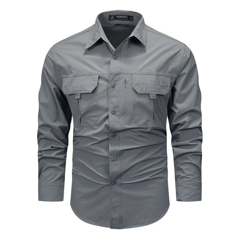 Men's Long Sleeve Cargo Shirt