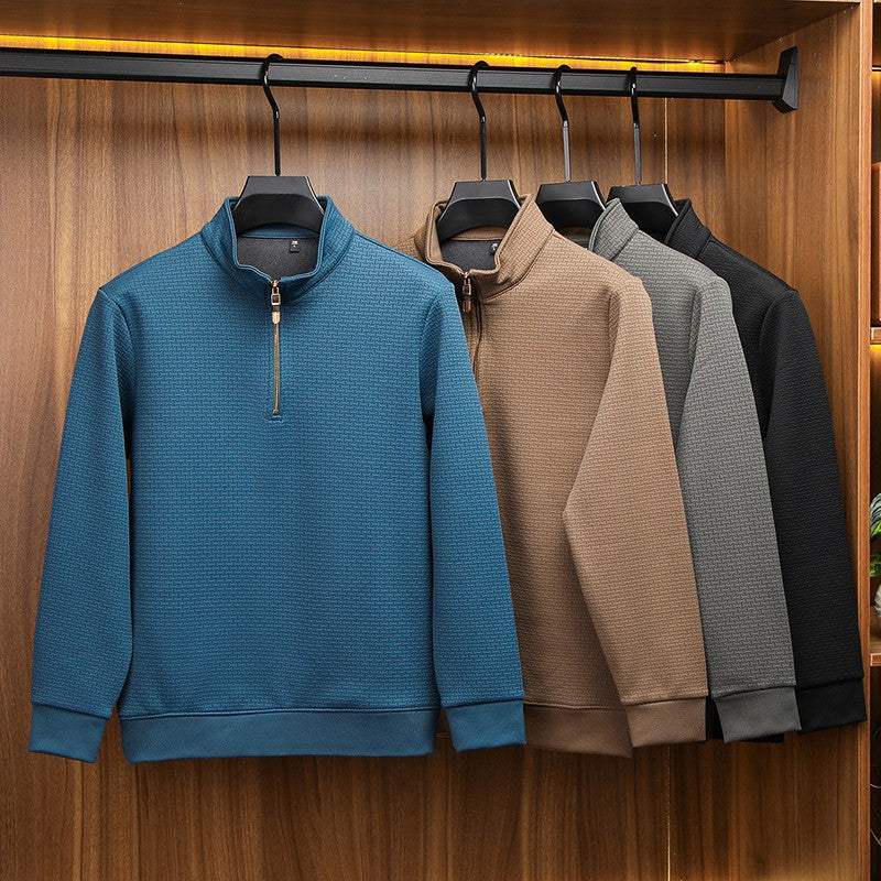 Men's Silk Quarter Zip PUllover