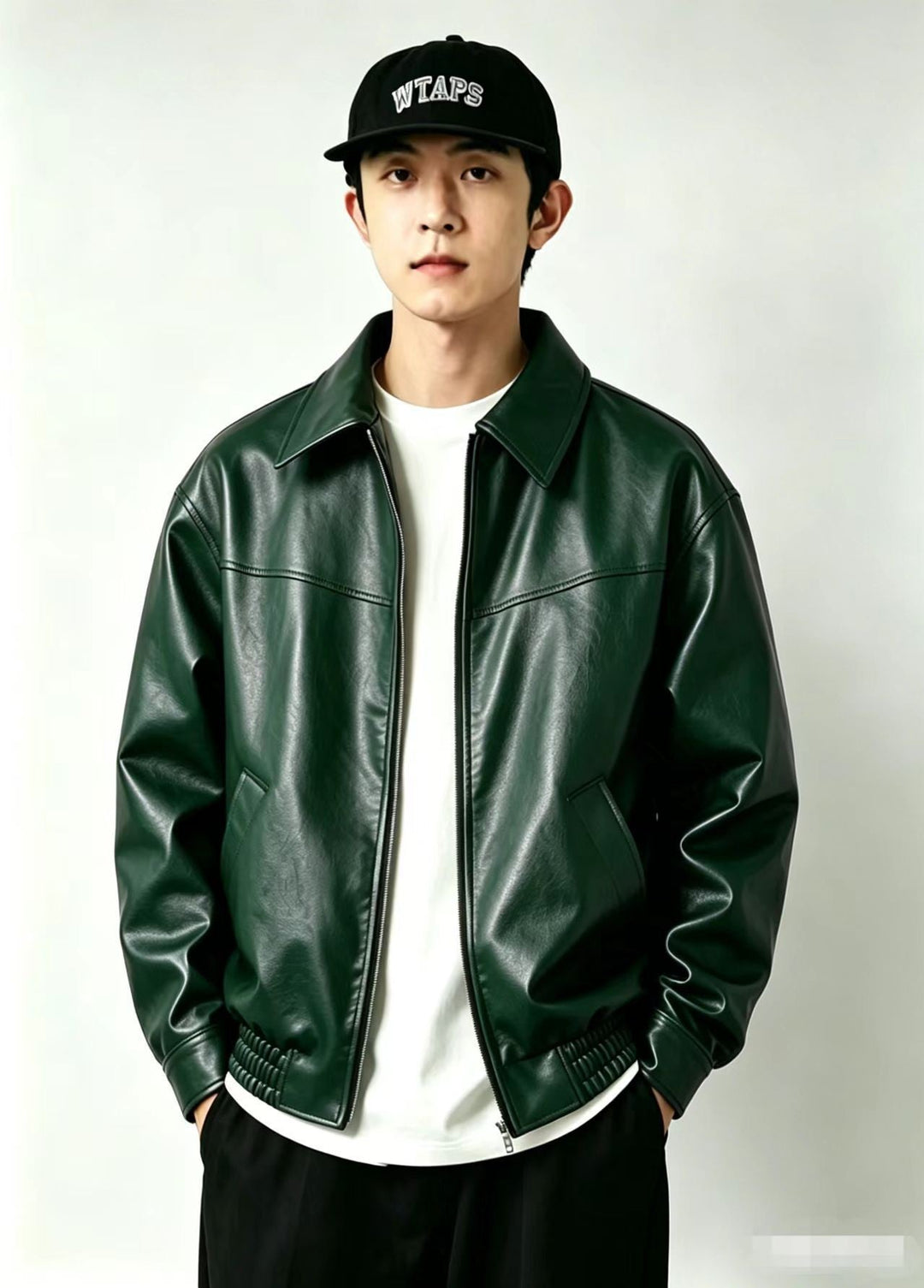 Men's Leather Effect Jacket