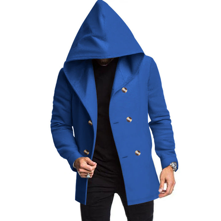 Men's Tweed Hooded Coat