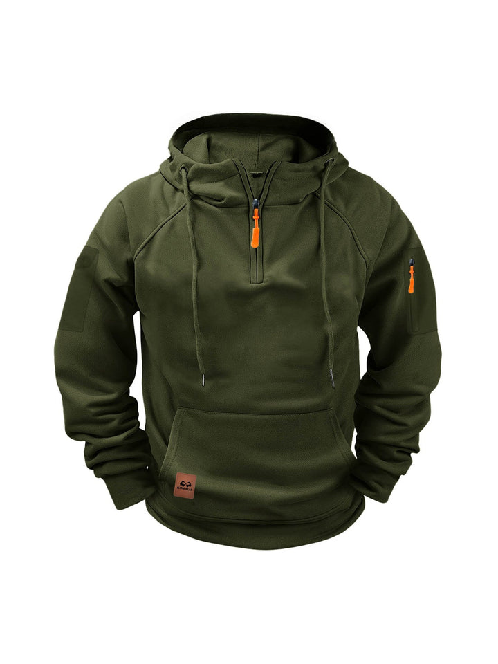 Men's Half Zip Hooded Sweatshirt