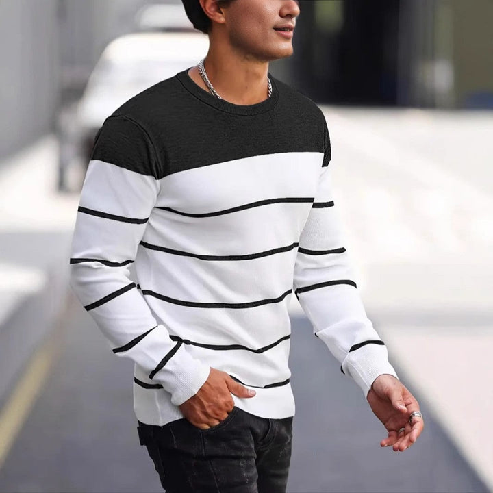 Men's Striped Knit Sweater