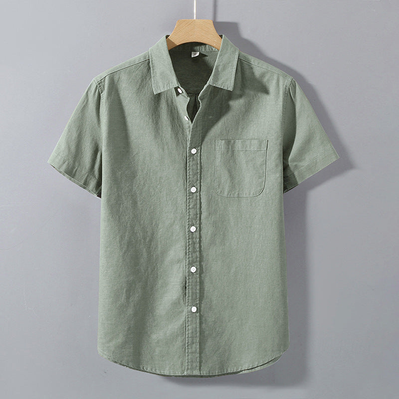 Men's Loose Fit Linen Shirt