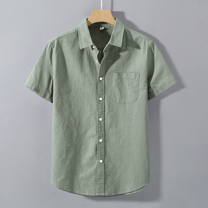 Men's Loose Fit Linen Shirt