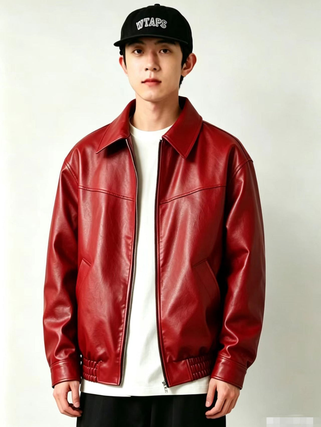 Men's Leather Effect Jacket