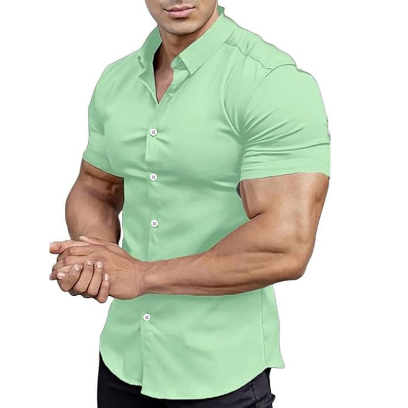 Men's Solid Color Shirt