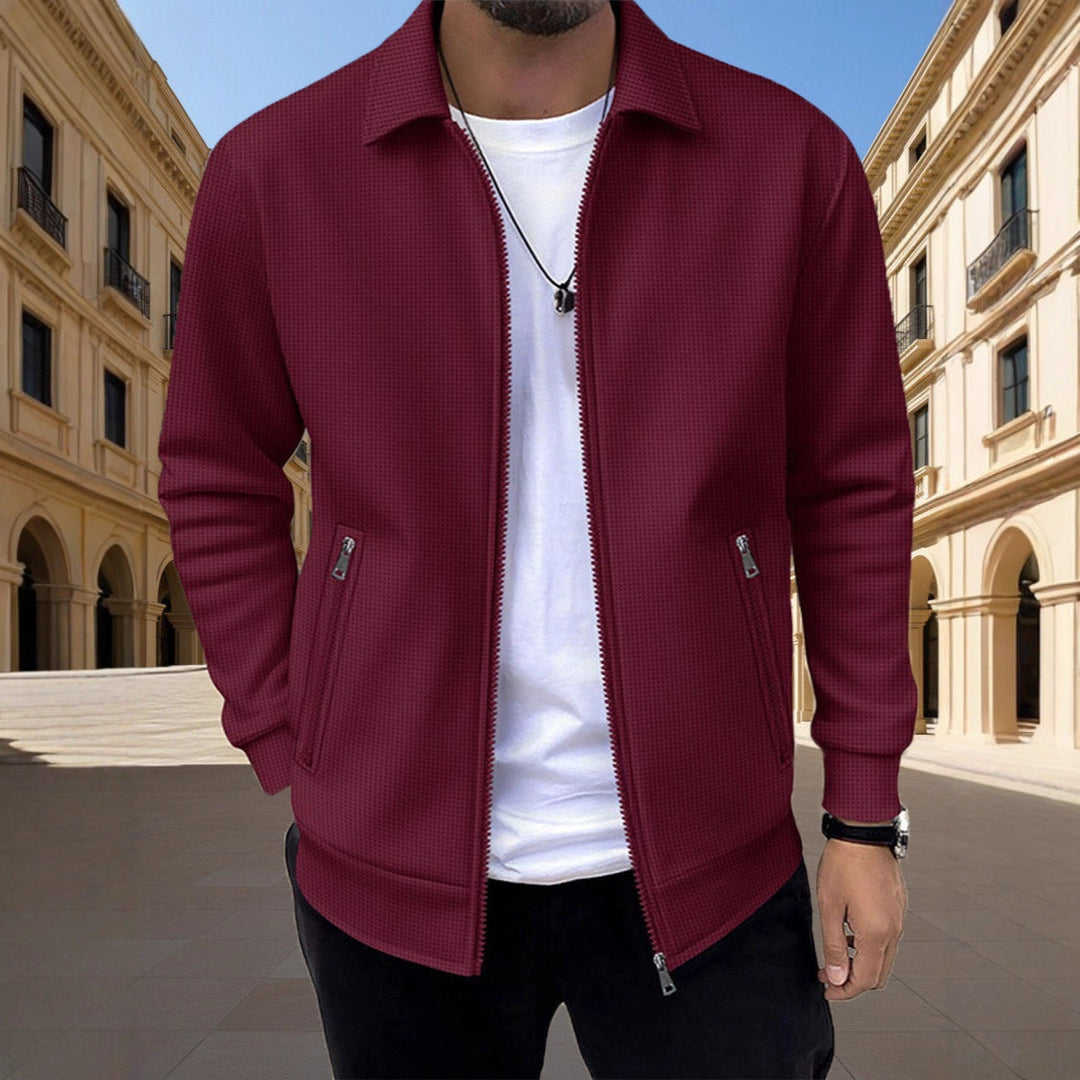 Men's Textured Zip Vest