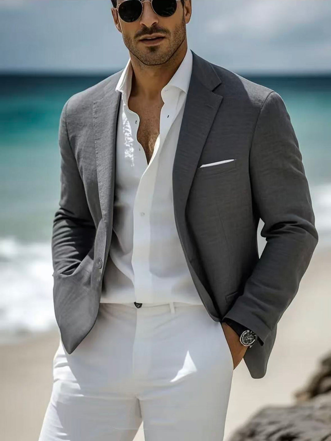 Men's Lapel Formal Blazer