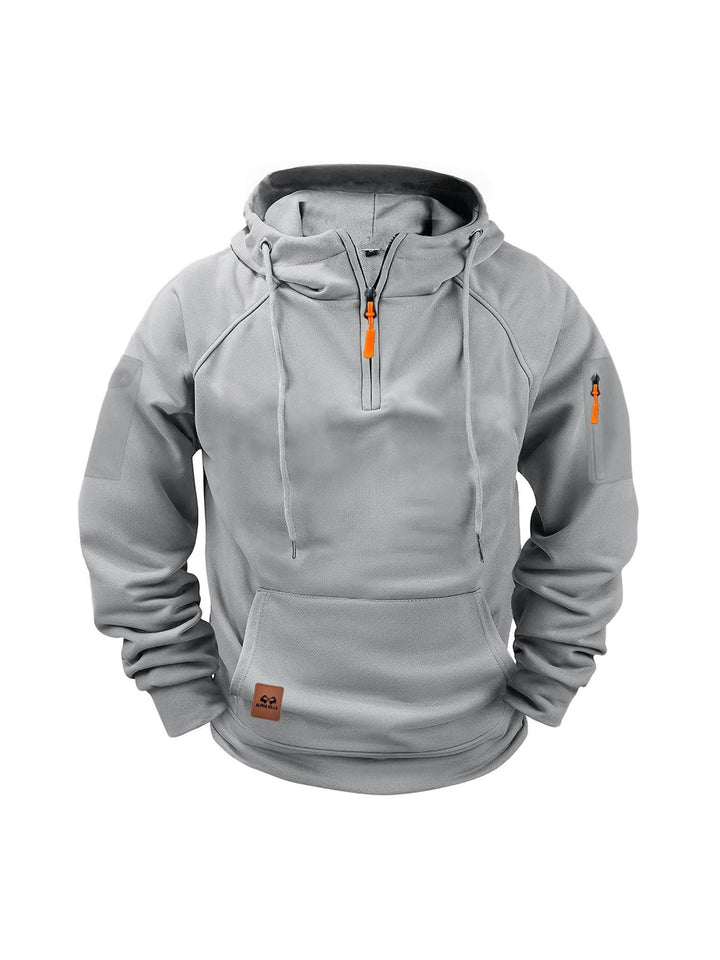 Men's Half Zip Hooded Sweatshirt