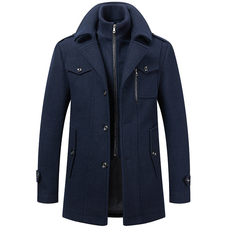Men's Tweed Wool Coat