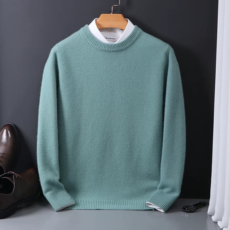 Men's Ribbed Crew Neck Sweater