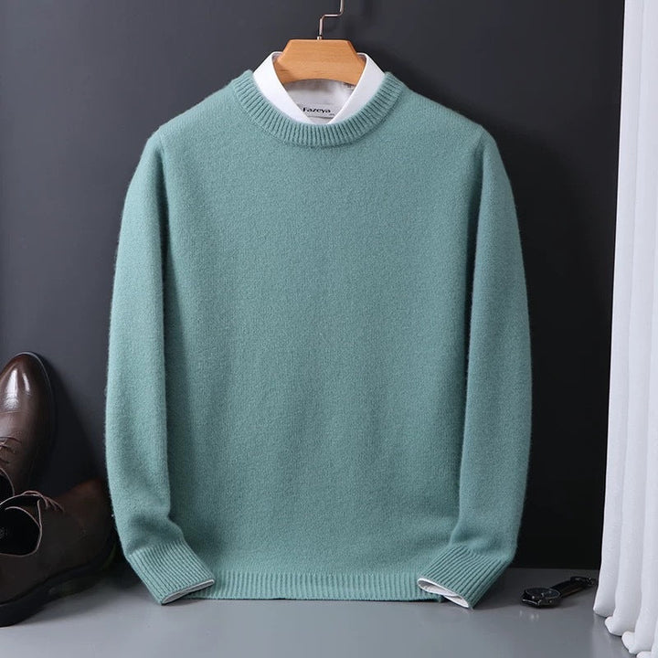 Men's Ribbed Crew Neck Sweater