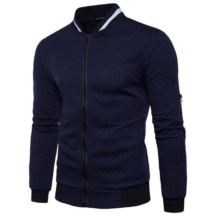 Men's Checkered Zipper Jacket