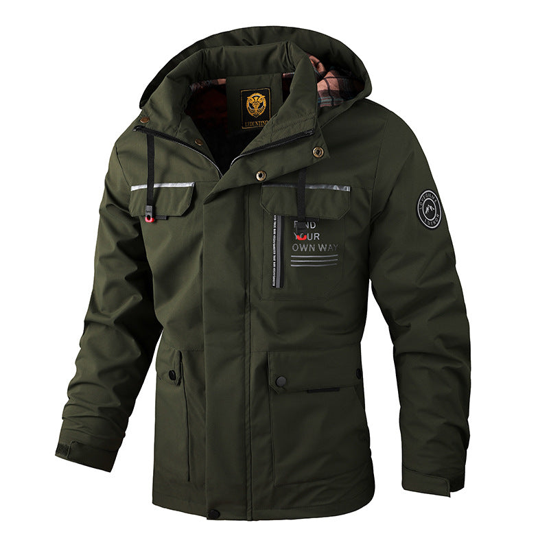 Men's Flared Hooded Jacket