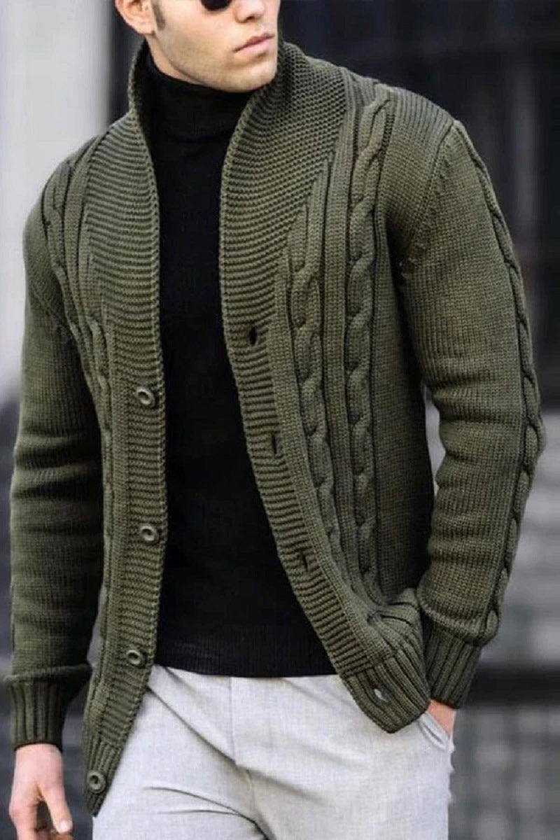 Men's Cable Knit PUllover Sweater