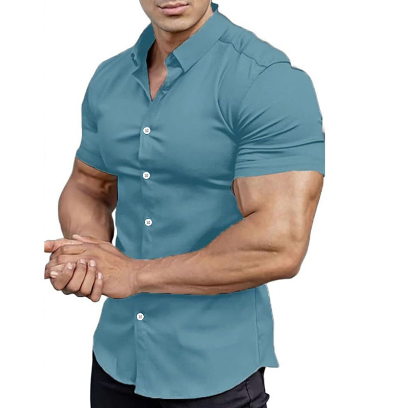 Men's Solid Color Shirt