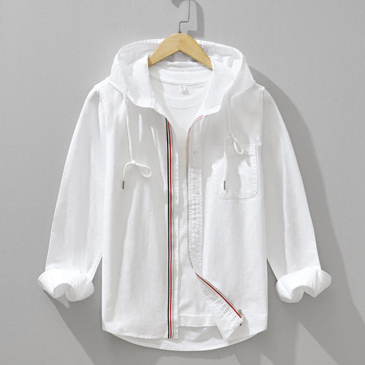 Men's Linen Blend Hoodie