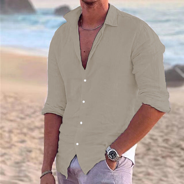 Men's Cotton Linen Shirt
