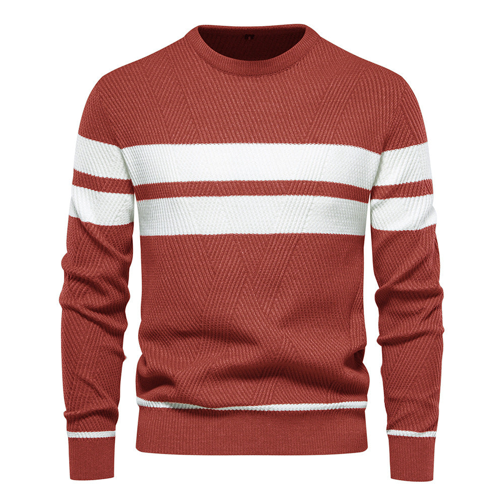 Men's Striped Nylon Sweater