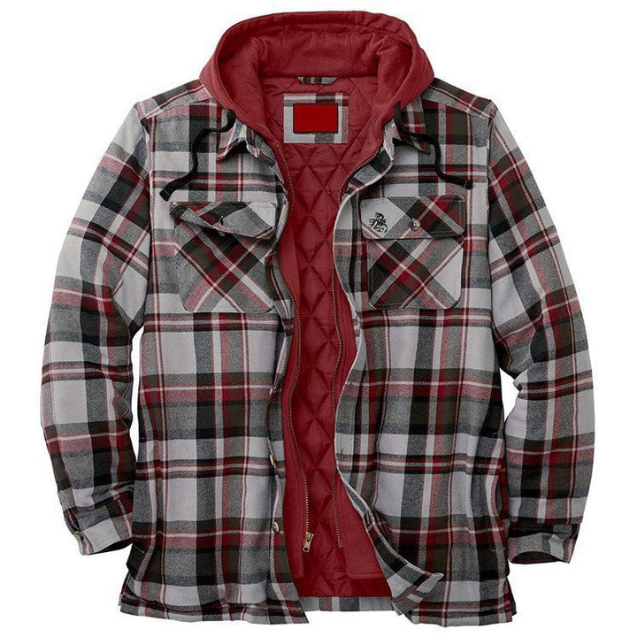 Men's Checkered Patchwork Jacket