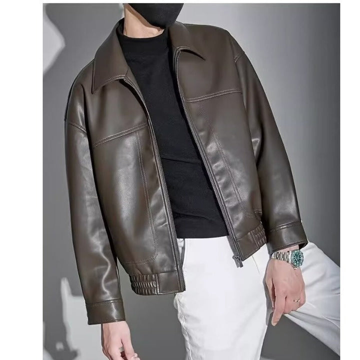 Men's PU Zip Jacket