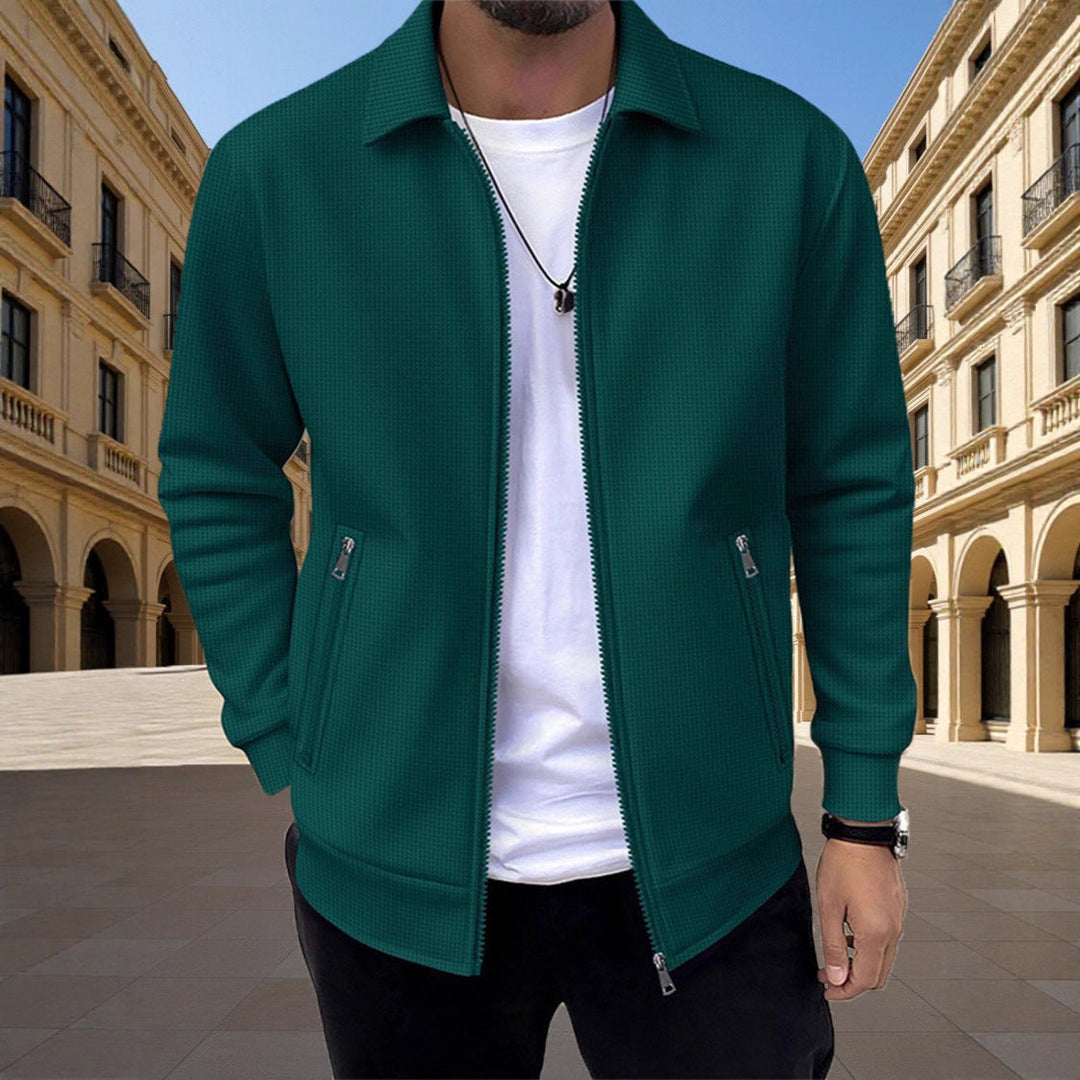 Men's Textured Zip Vest