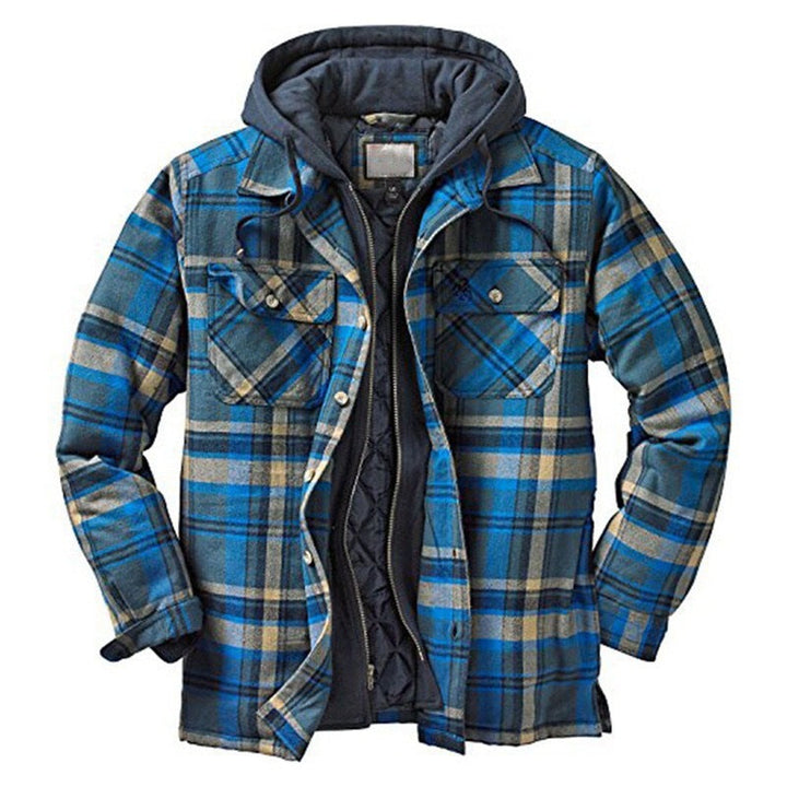 Men's Checkered Patchwork Jacket